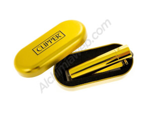 Clipper metallisches Feuerzeug mit Aufbewahrungsbox