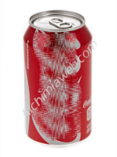 Canette rouge de soda avec cachette