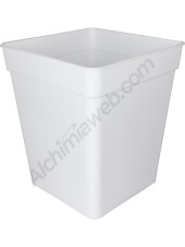 Medium square white pot