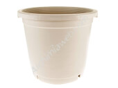 Round white plant pot - 10L-17L-27L