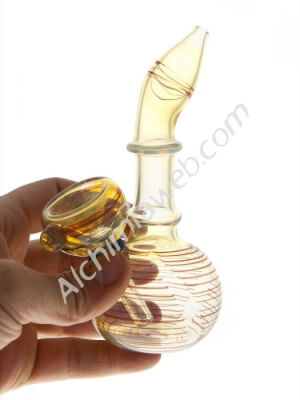 Colored water pipe with removable bowl