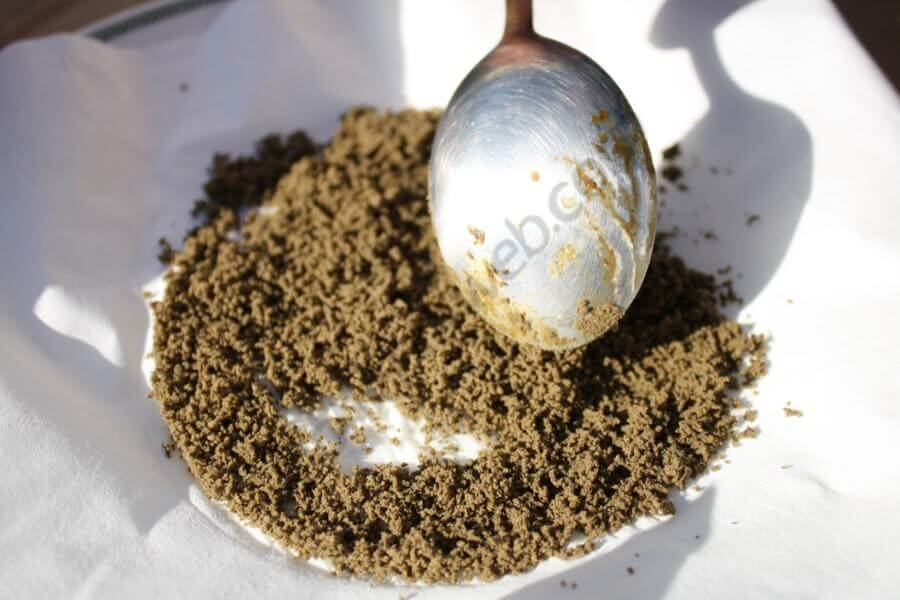 Polen extendido para su secado