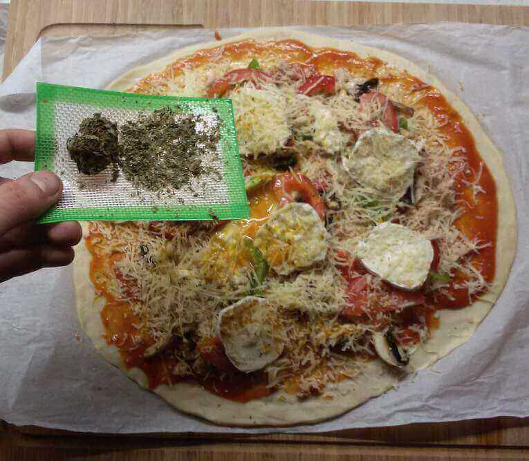 Pizza de marihuana