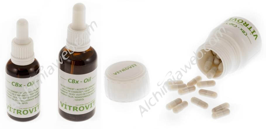 Aceite y cápsulas de cannabidiol CBD