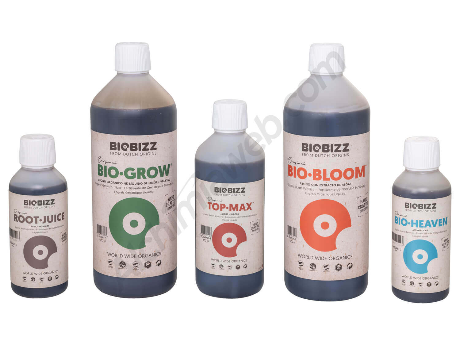 Los kits de nutrientes traen todo lo necesario para un cultivo exitoso