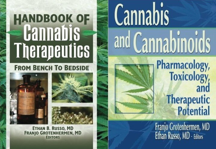 Libros sobre a marihuana medicinal escritos de la mano del Dc. Ethan Russo y el Dc. Franjo Grotenhermen