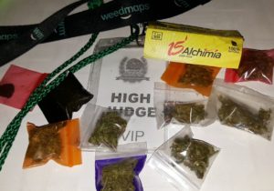 Degustación de muestras del Stepping High Ganja Festival