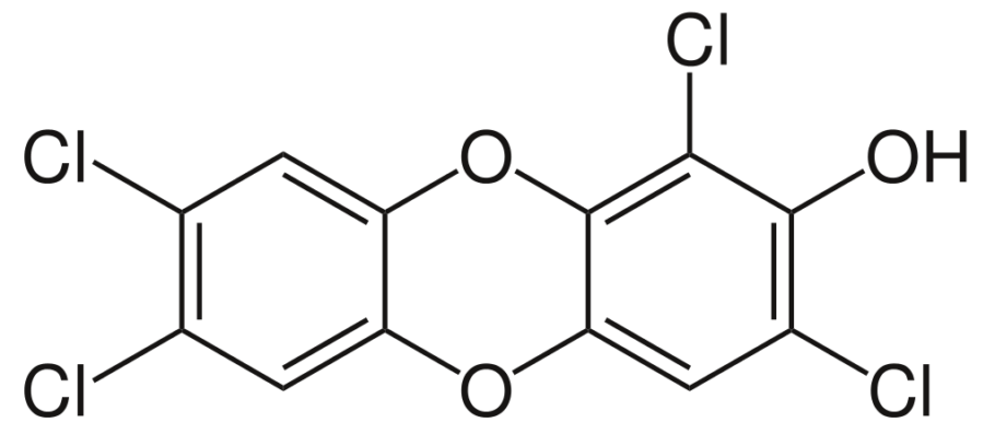 Molécula de dioxina