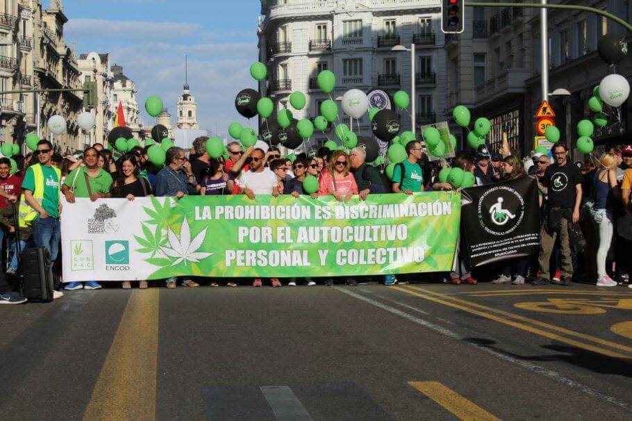 Marcha Mundial de la Marihuana 2018 en Madrid