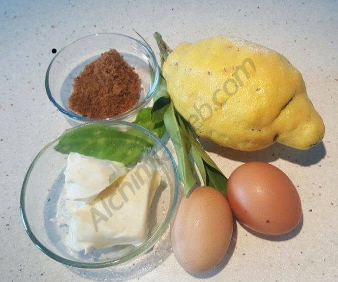 Ingredientes para preparar un Lemon Curd