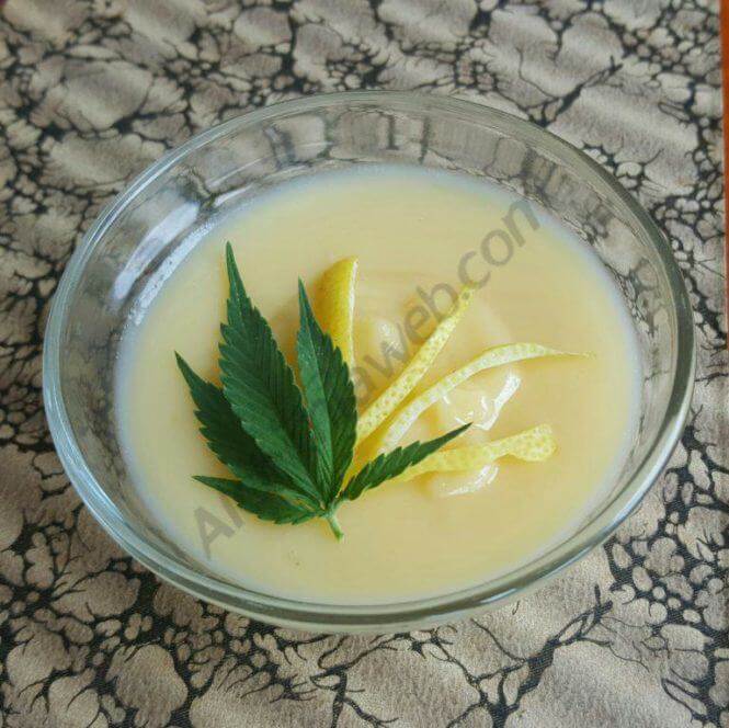 Lemon Curd o crema de limón de cannabis