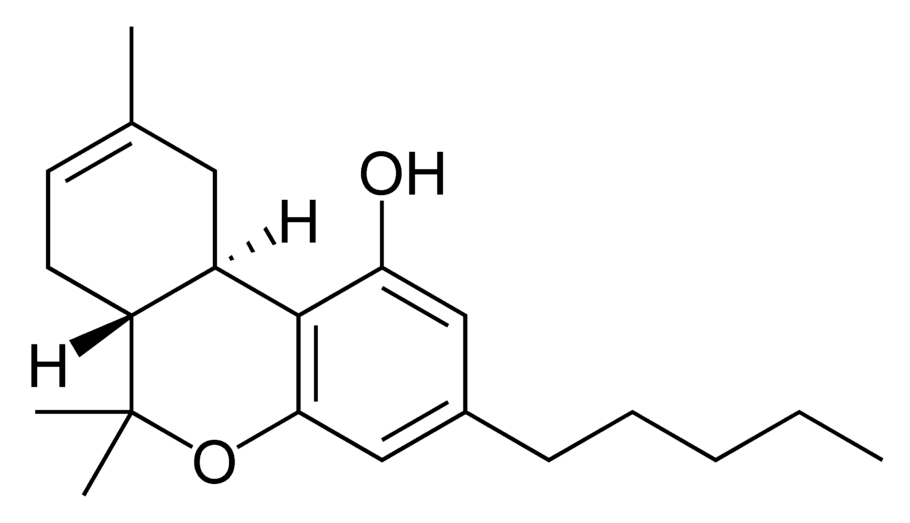 Molécula de Delta-8-THC