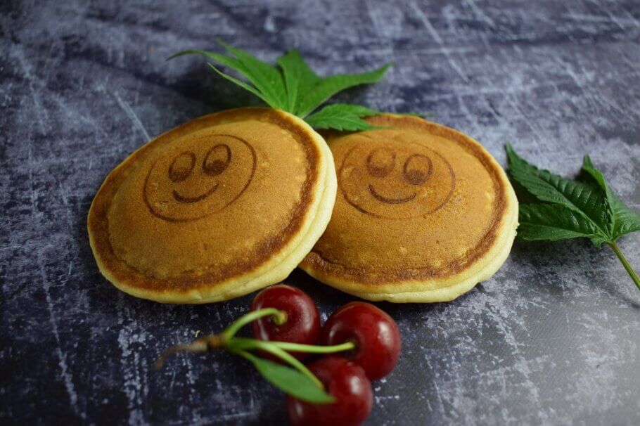 Cannabis pancakes are easy and quick to prepare