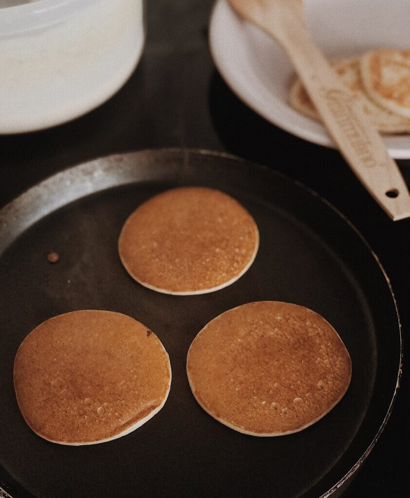 Podemos preparar varios pancakes en cuestión de minutos