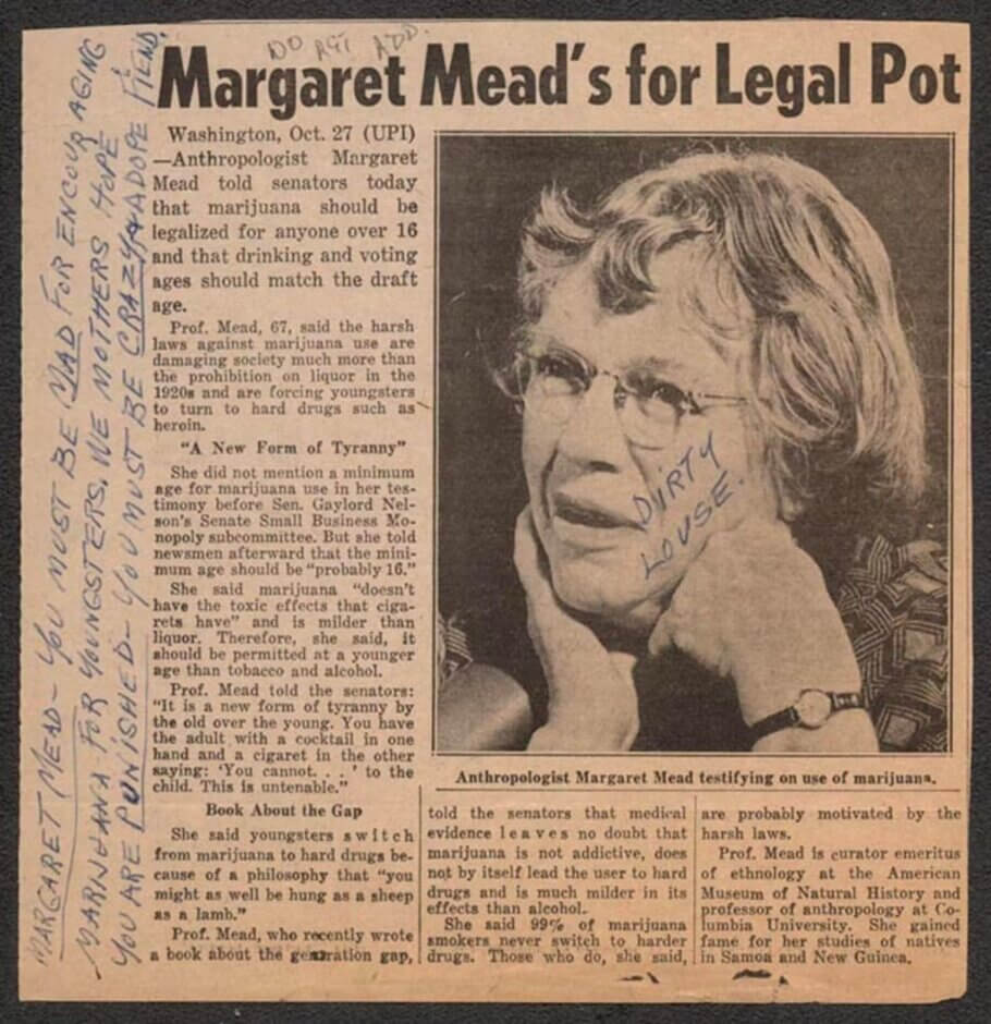 "It is my considered opinion that marijuana is not harmful unless taken in huge and excessive amounts."