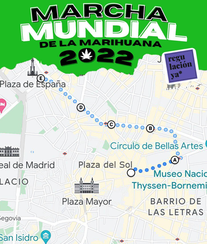 El recorrido de la Marcha será por las principales calles del centro de Madrid