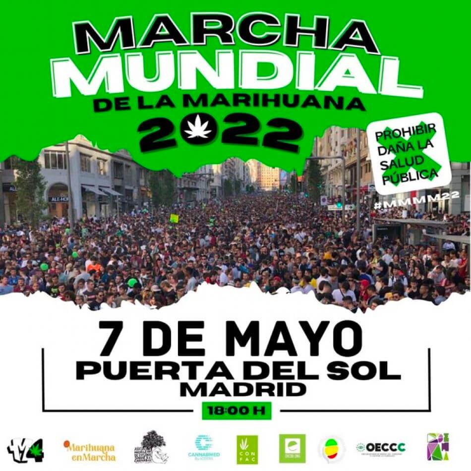 Todo listo para la Marcha Mundial de la Marihuana 2022