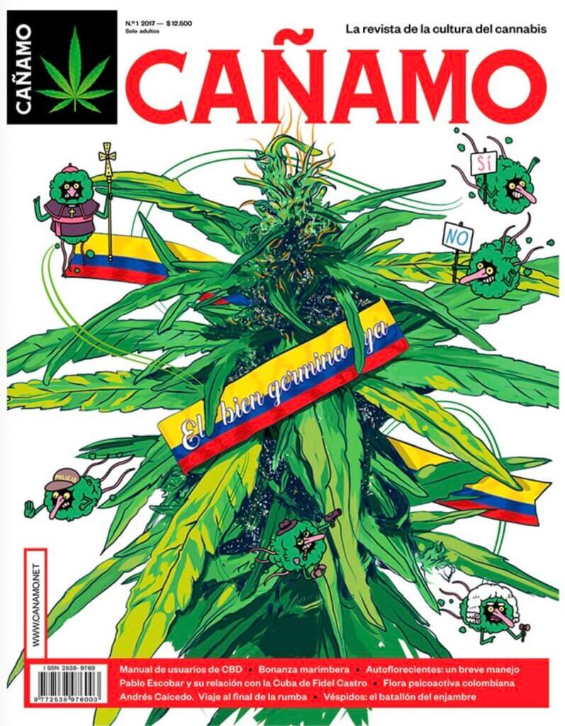 Número 1 de la edición colombiana de la revista Cáñamo publicada en 2017