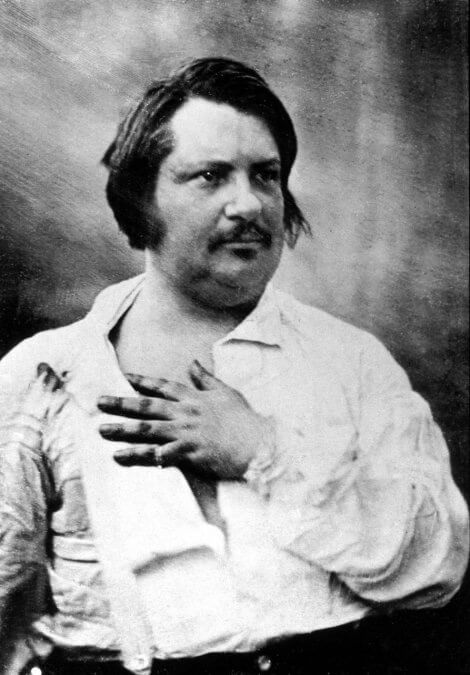 Honoré de Balzac, todavía recuperándose del susto...