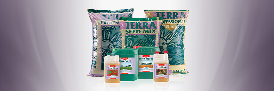 The Canna Terra range of substrates and nutrients
