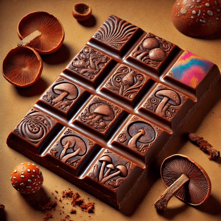 Setas alucinógenas y chocolate
