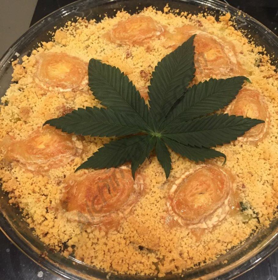 Crumble Salat i Roses de xocolata de marihuana