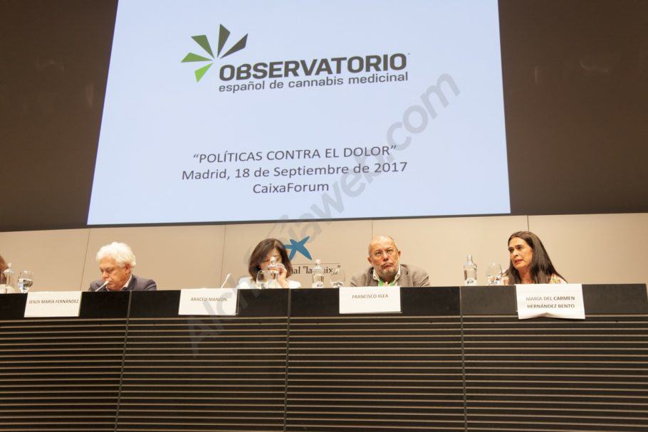 Intervenció dels polítics assistents a la jornada sobre cànnabis medicinal