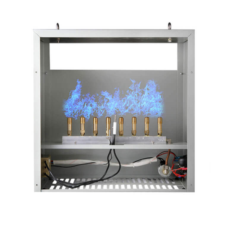 Generador de CO² mitjançant 8 cremadors de gas propà
