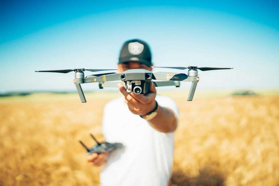 Der Einsatz von Drohnen in der Landwirtschaft ist heute normal. In Zukunft werden sie uns viele Informationen über die Ernte geben können (Bild: David Henrichs)