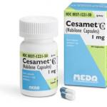Bottle of Cesamet pills