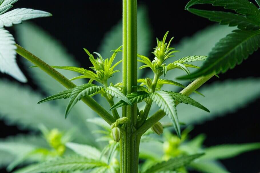 Early detection of a male cannabis plant