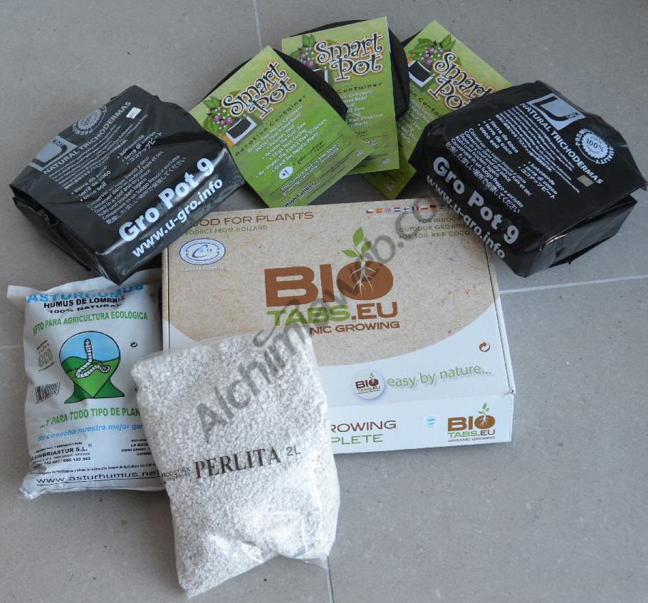 BioTabs organic marijuana crop in coco