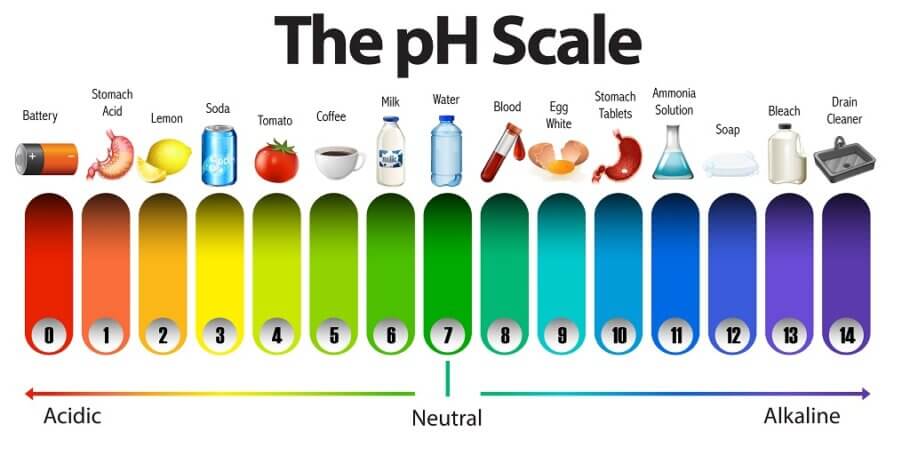  The pH level of a substance determines its degree of acidity or alkalinity