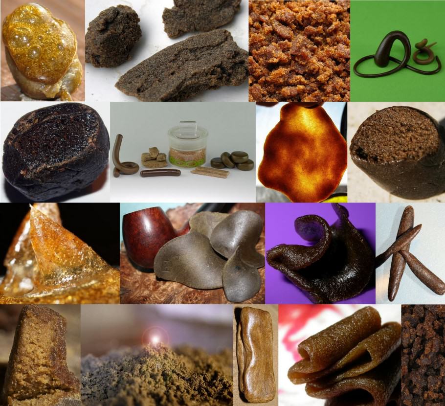 Different types of bubble hash