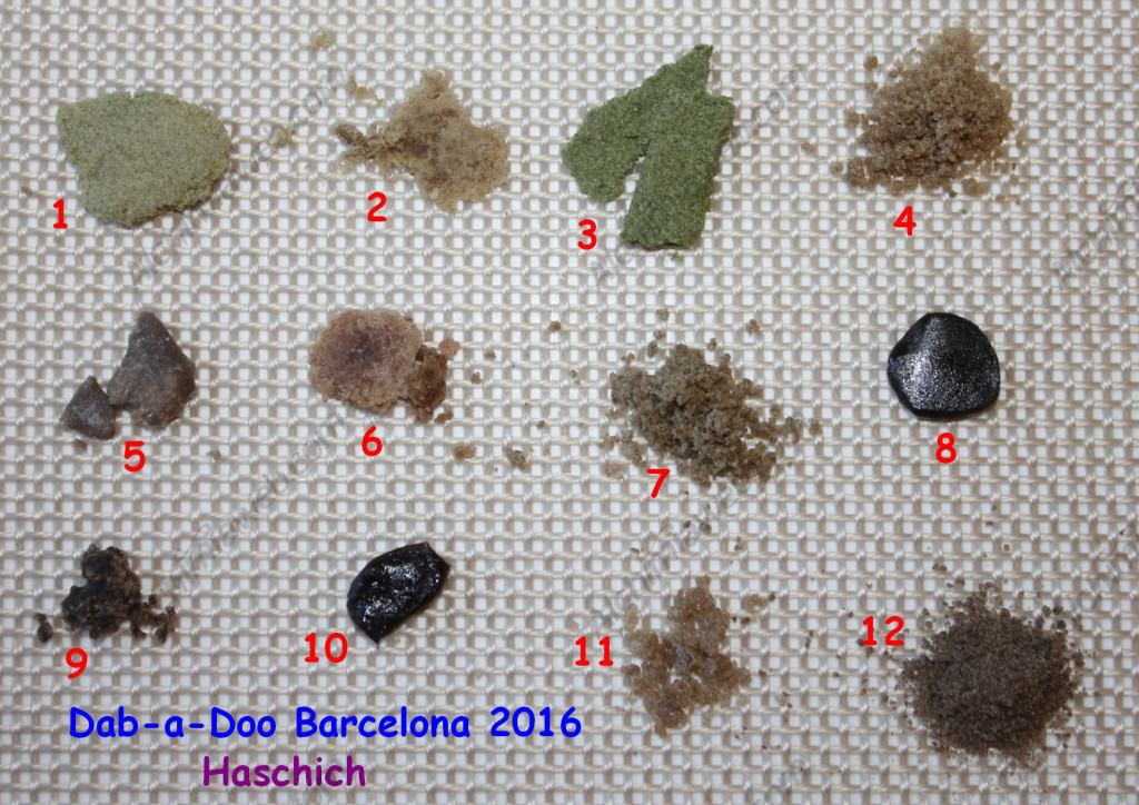 Solventless samples, 2016 Dab-a-Doo Barcelona
