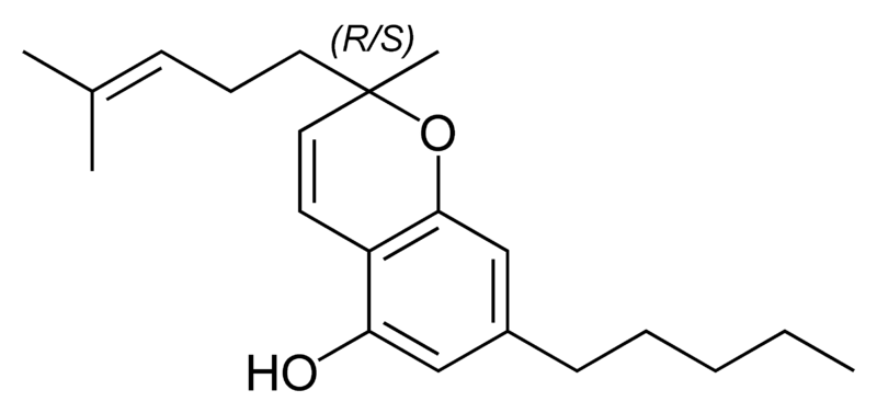 Cannabicromene molecule (CBC)