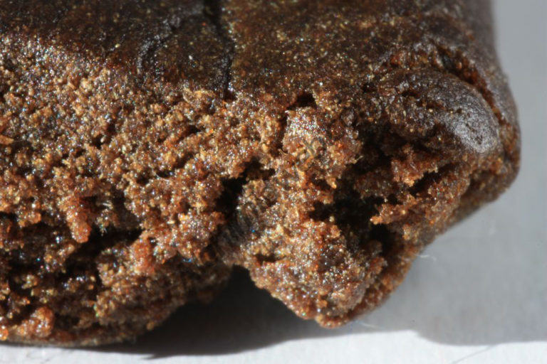 Quality hashish has few contaminants