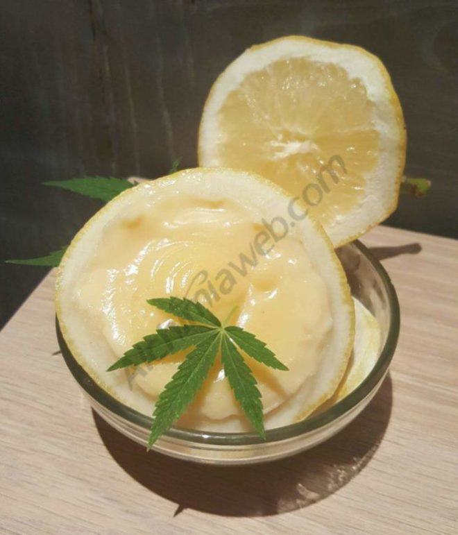 Lemon Curd rich in cannabinoids