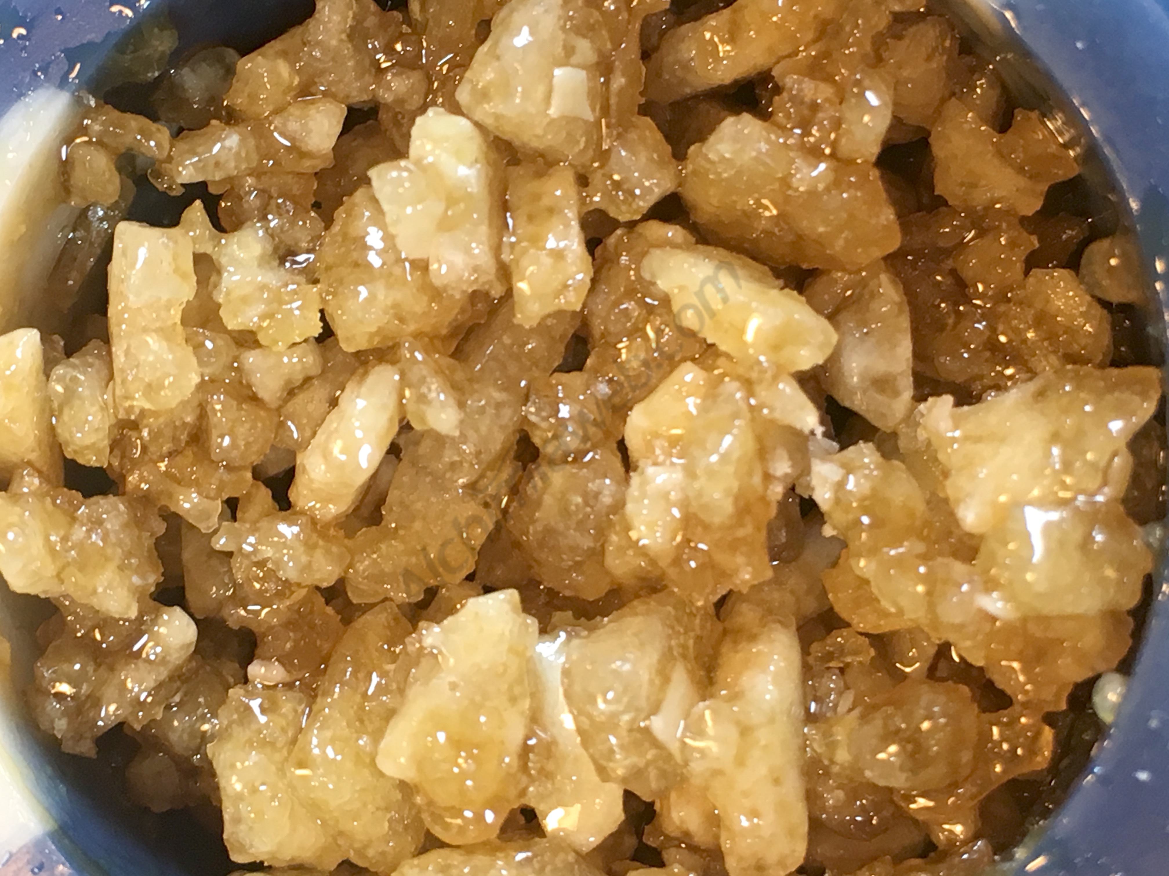 THCA Crystals added to the sauce