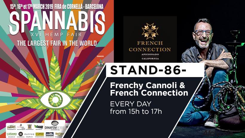 Frenchy Cannoli & Aficionado French Connection at the Alchimia stand in Spannabis