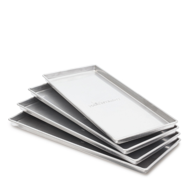 Includes 4 high quality stainless steel trays
