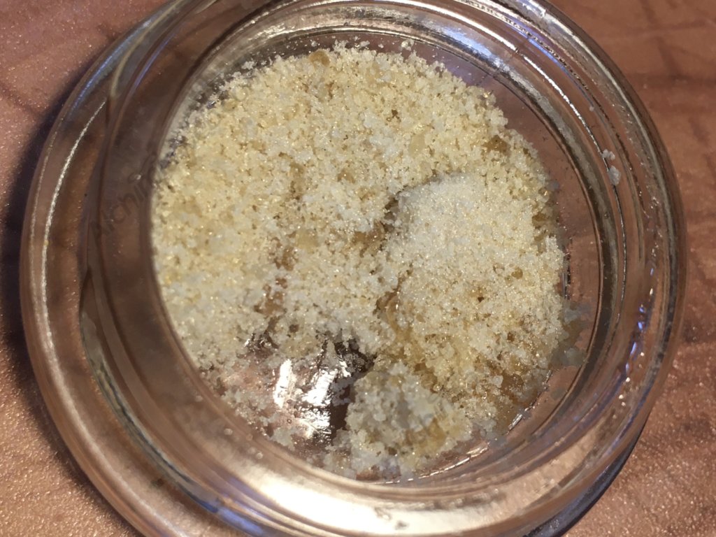 Fresh Frozen full-melt iceolator of a Strawbanana Cream hybrid from TH Seeds