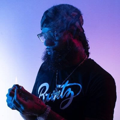 Rapper and breeder Yung LB, creator of the Runtz strain