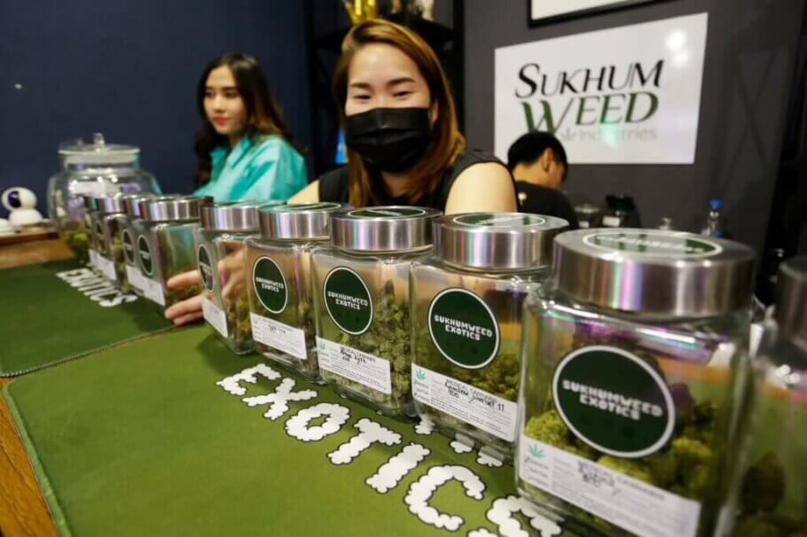 A cannabis dispensary in Bangkok