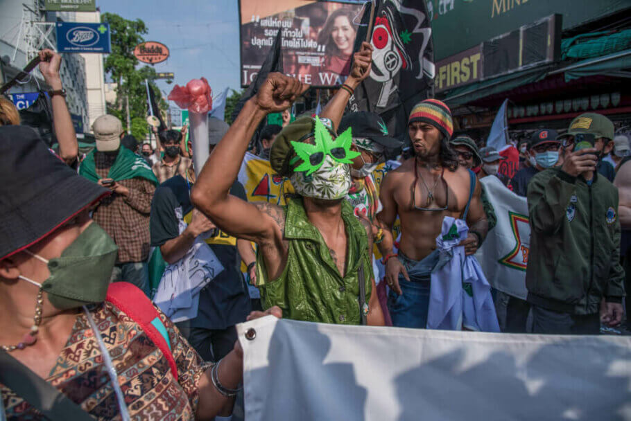 On June 9, 2022, locals celebrate the end of 40 years of cannabis prohibition