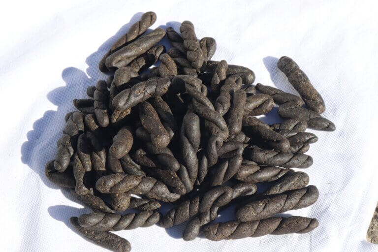 Aromatic charas braids from rural Uttarakhand, India