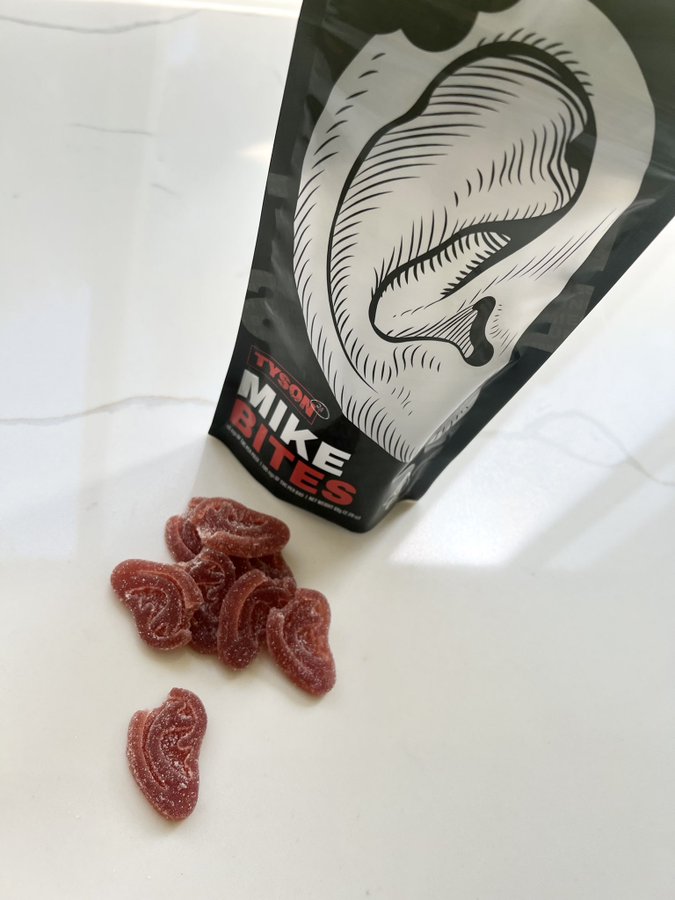 Yes, one of Tyson 2.0's products are these bitten ear-shaped gummies...