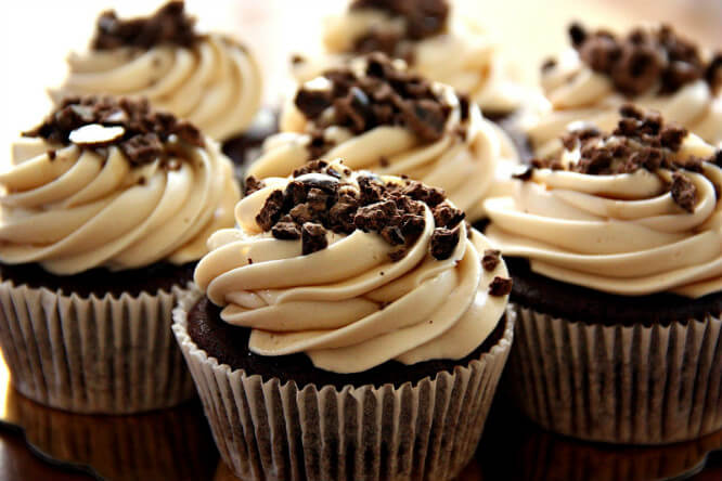  If you like strong flavors, you can try the dark chocolate and coffee cupcakes