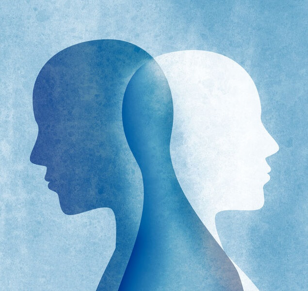Ketamine produces dissociative effects in the brain