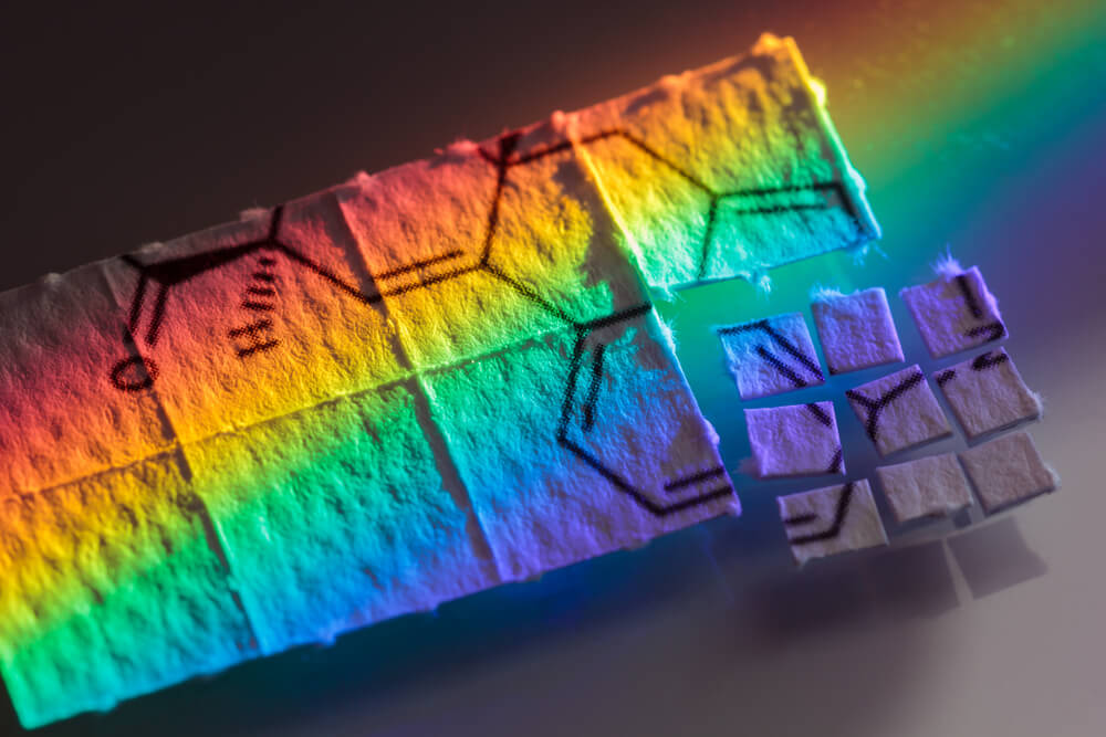 It is very common to find LSD in the form of blotting paper, more or less decorated, to which drops of this substance have been added.